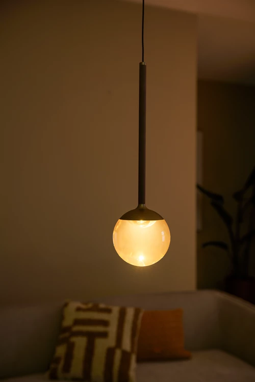 Lucide CALINA - Pendant light - Ø 9,9 cm - LED Dim. - CCT - 1x7W 2200K/3300K - With replaceable LED module - Coffee - Premium - atmosphere 3